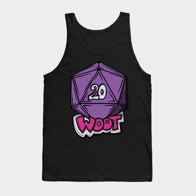 Woot Purple Tank Top by Fighter Guy Studios